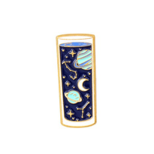 Astrology in a Glass Enamel Pin