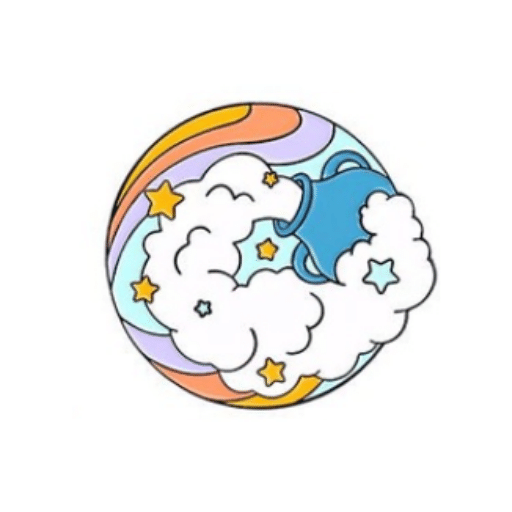 Cute Mystery Wizard Pin