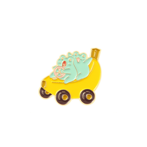 Frog Driving Banana Pin