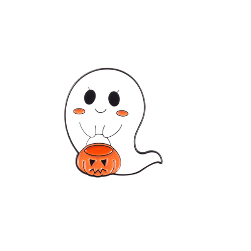 Halloween Ghost  Pumpkin Pin