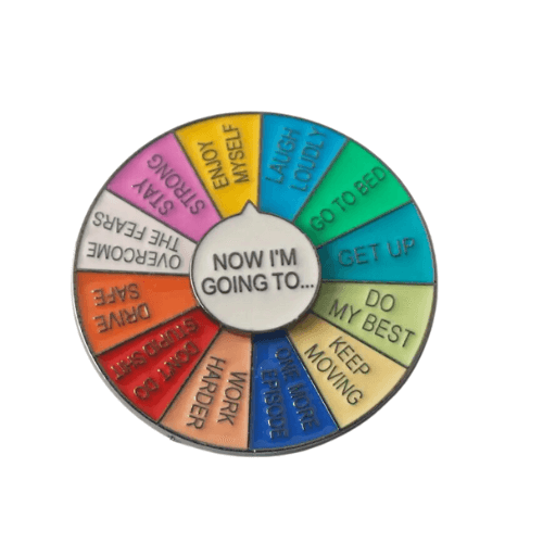 Now I'm Going to Spinner Rainbow Enamel Pin