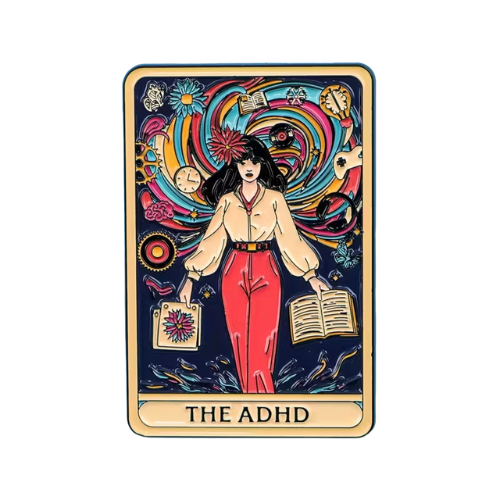 The ADHD Tarot Card Pin