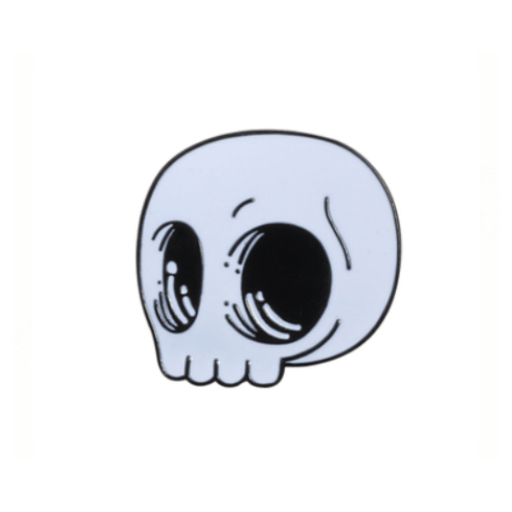 Punk Skull Music Enamel Pin