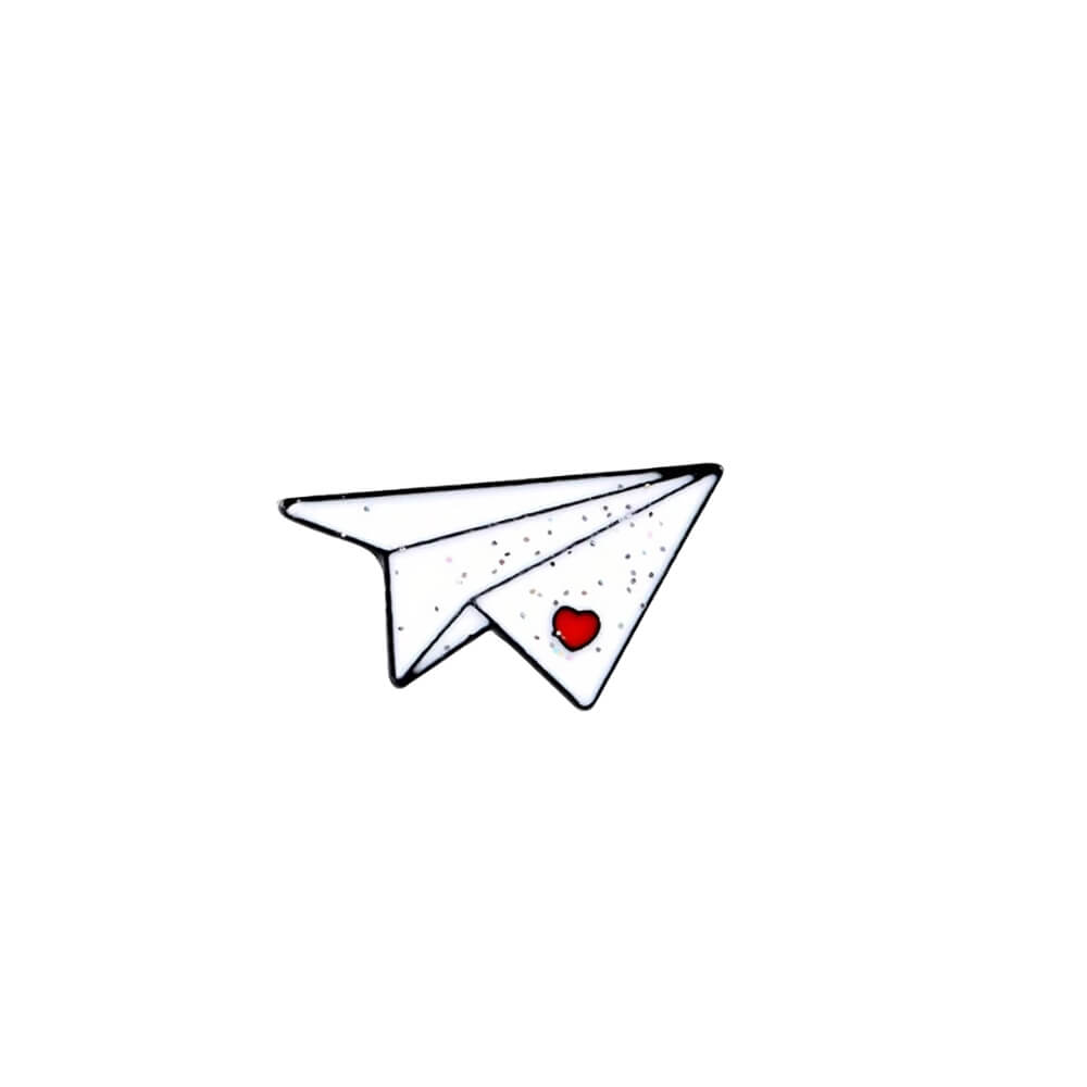 Paper Airplane Enamel Pin