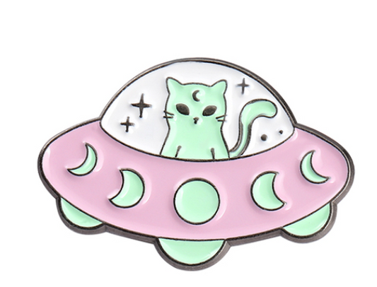 Alien Cat Pin