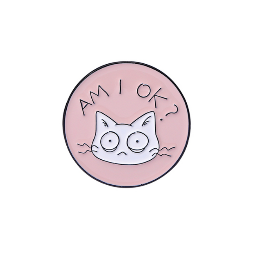 Am I Ok Cat Pin