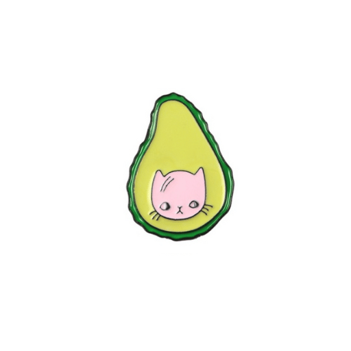 Avocado Cat Pin
