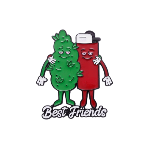 Best Friends "Weed and Lighter" Pin