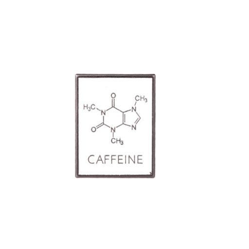 Caffeine Chemical Pin