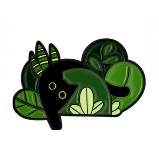Cat Plant Leaves Pin
