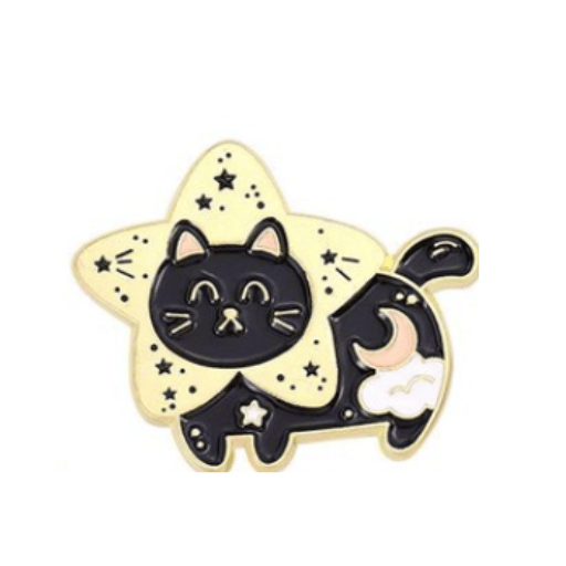 Cat Star Cosmic Pin