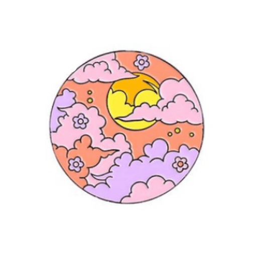 Cloud Flower Pin – Funky Pins