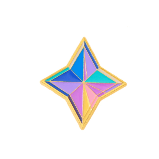 Colored Star Enamel Pin
