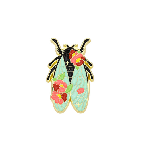 Colourful Floral Insect Pin