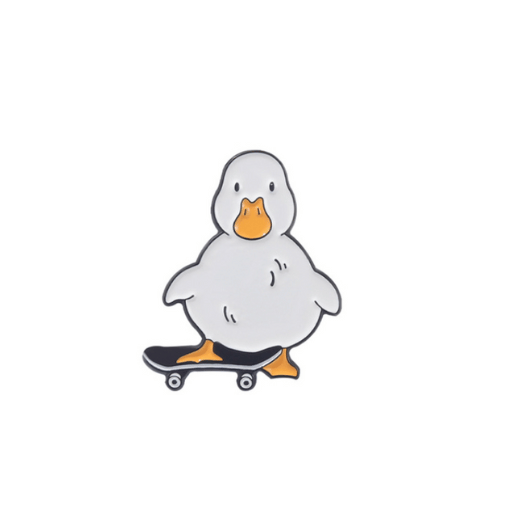 Cute Skateboard Duck Pin