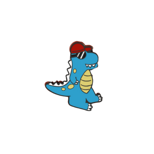 Cool Blue Dinosaur Pin