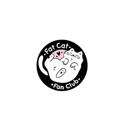 Fat Cat Fan Club Pin