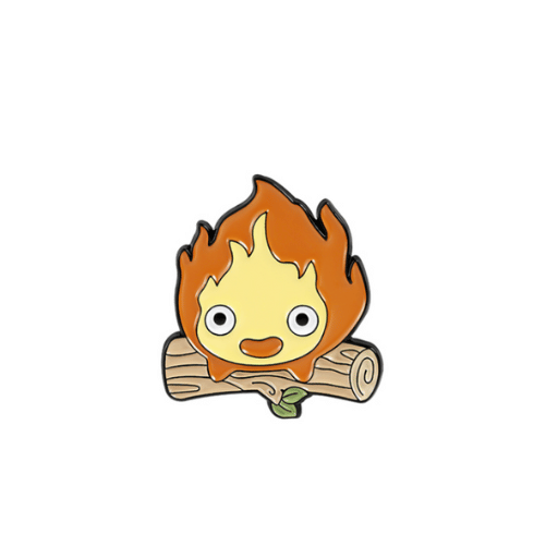 Fire Demon Wood Pin