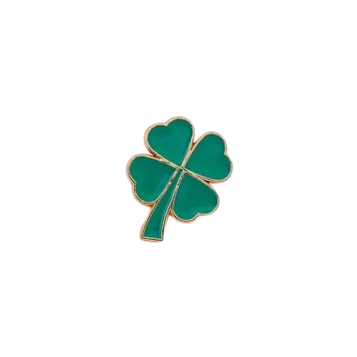 Lucky Four-Leaf Clover Enamel Pin