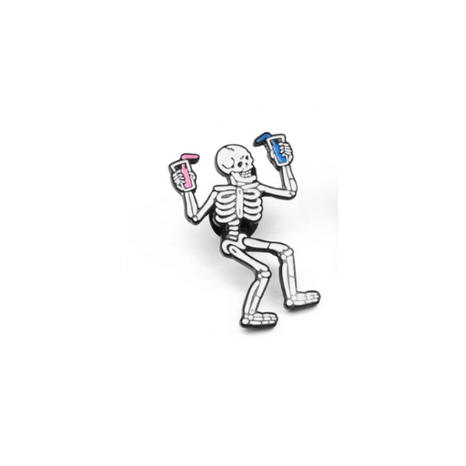 Skeleton Drinks Pin
