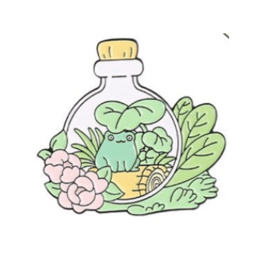 Frog Plant Pin