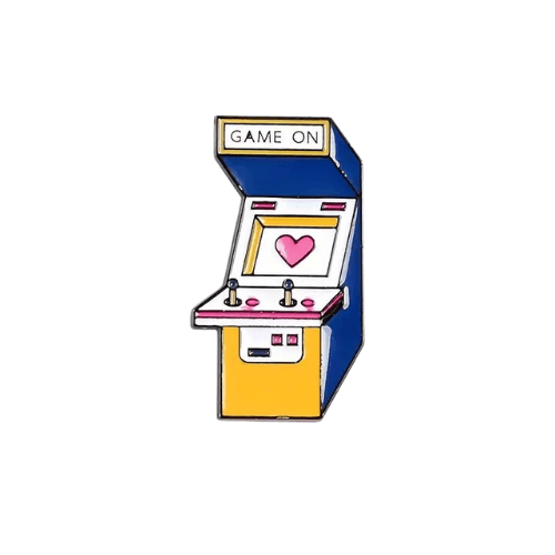 Game On Arcade Machine Enamel Pin - Funky Pins