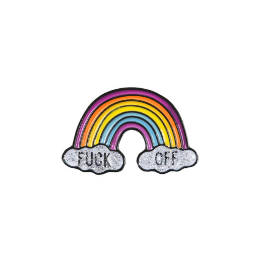 Rainbow Glitter Pin