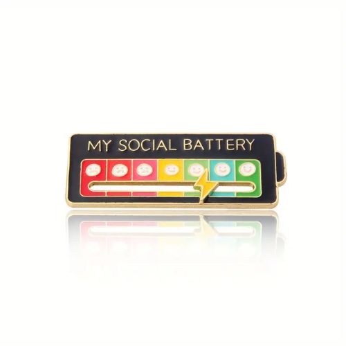 Interactive Social Battery Pin