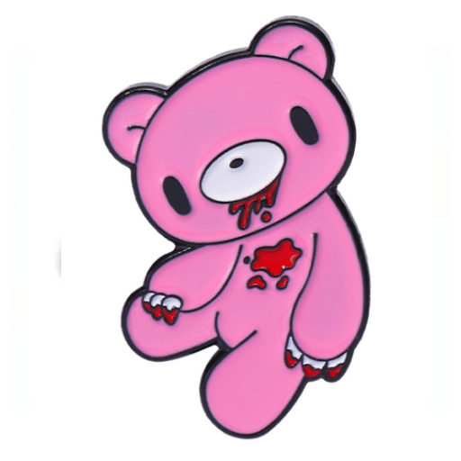 Pink Punk Bear Pin