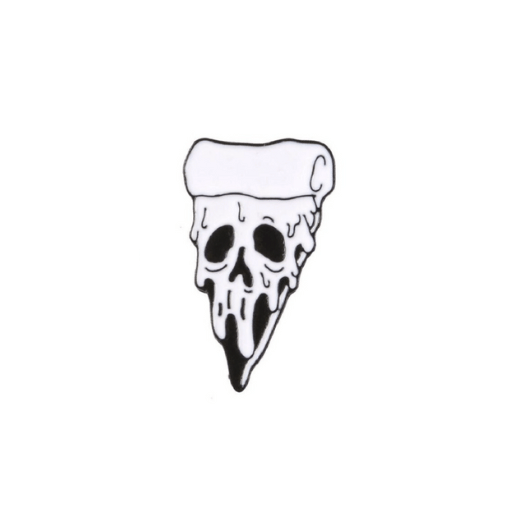 Pizza Skull Pin
