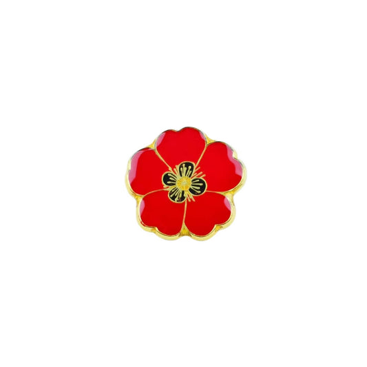 Red Poppy Pin