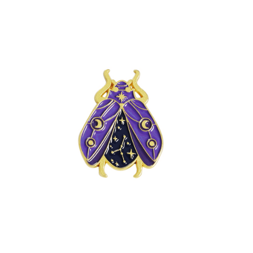 Purple Astrology Insect Pin