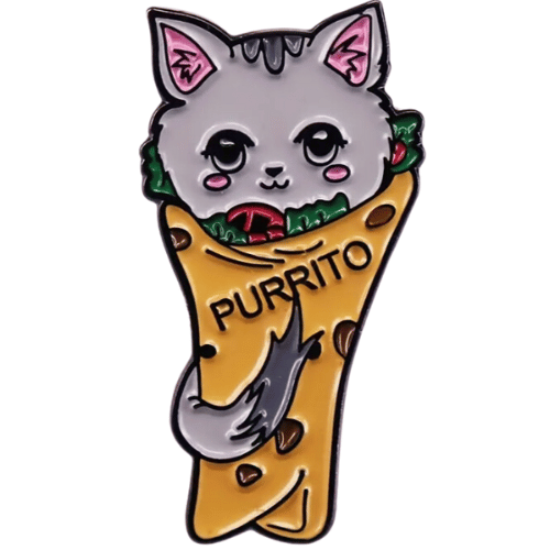 Purrito Cat Pin