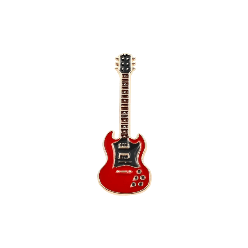 Red Guitar Pin