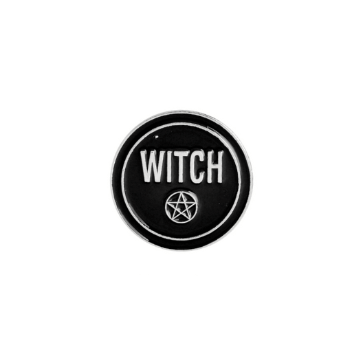 Round Witch Pin