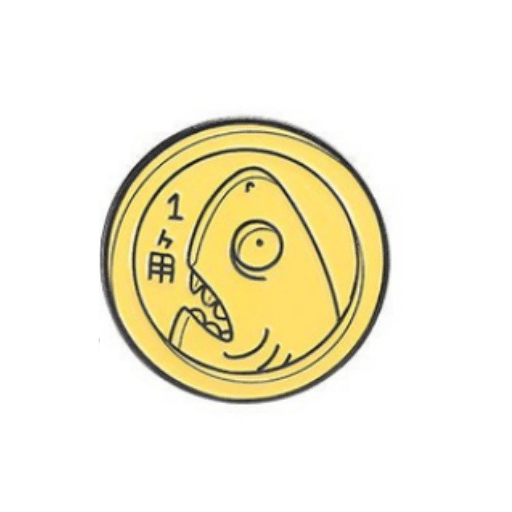 Shark Coin Pin