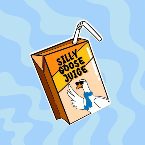 Silly Goose Juice Sticker