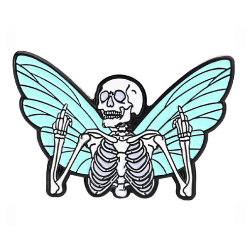Skeleton Butterfly Pin