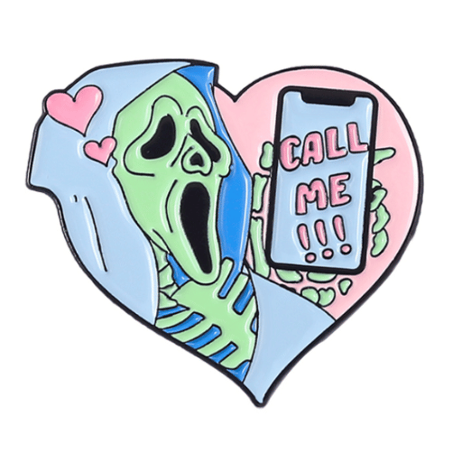 Skeleton Call Me Pin