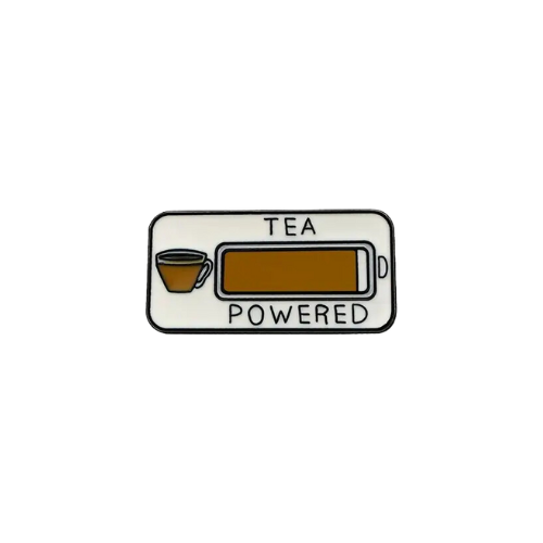 Tea Powered Enamel Pin