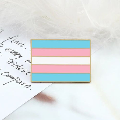 Trans Flag Pin – Funky Pins