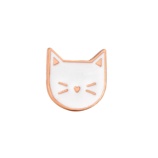 White Cat Pin