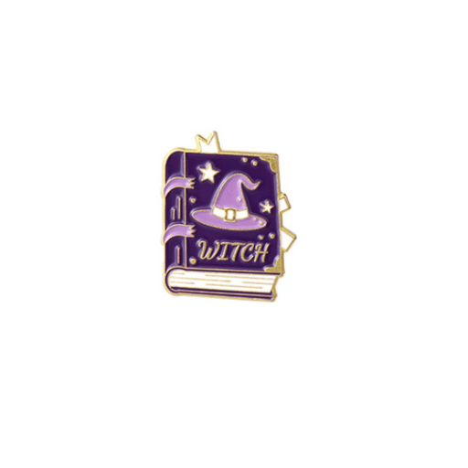 Witch Book Pin