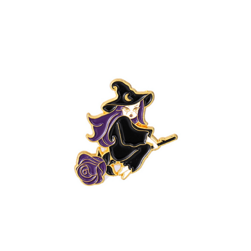 Witch Broomstick Pin
