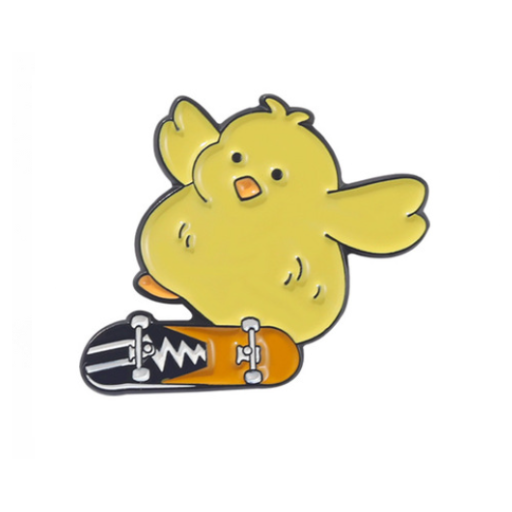 Yellow Skateboard Duck