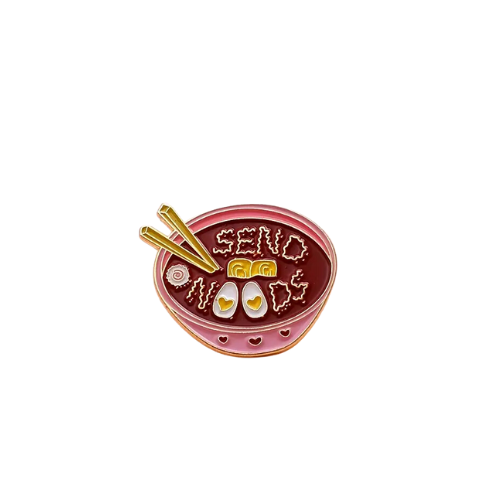 Send Noods Noodle Enamel Pin