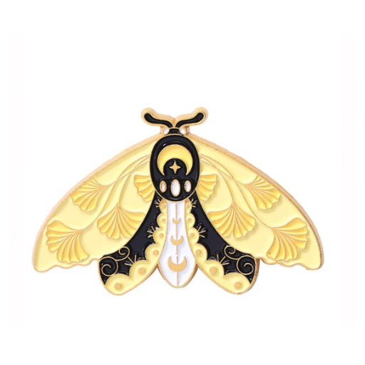 Astrology Moth Enamel Pin