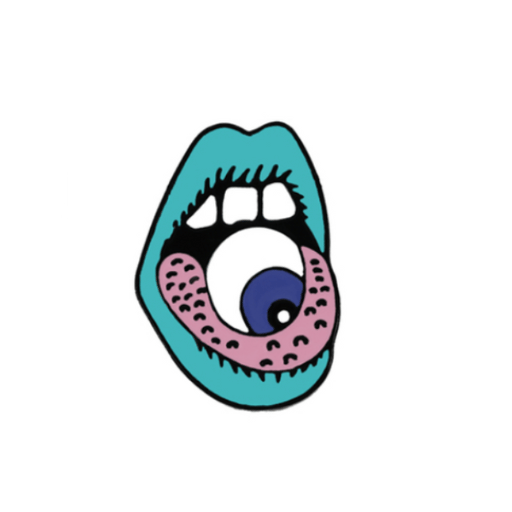 Lip Eye Enamel Pin