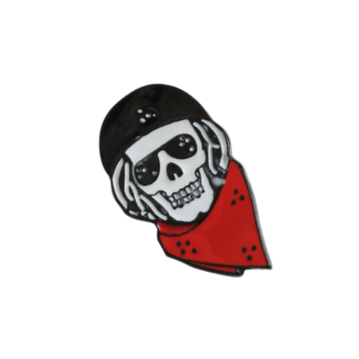 Cool Punk Skull Enamel Pin