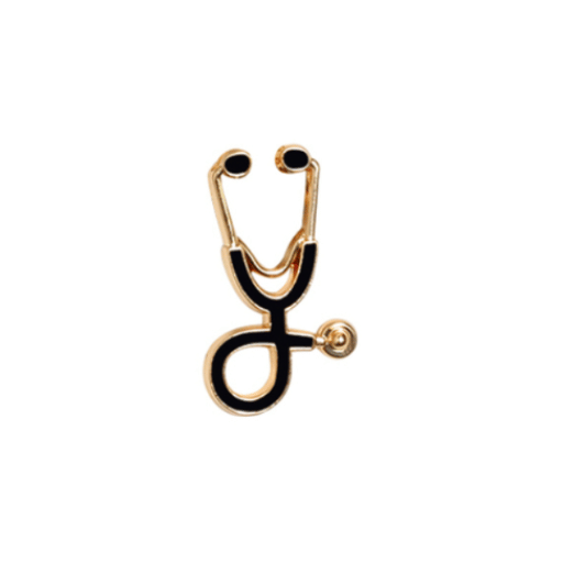 Doctors Mini Stethoscope Pin – Funky Pins